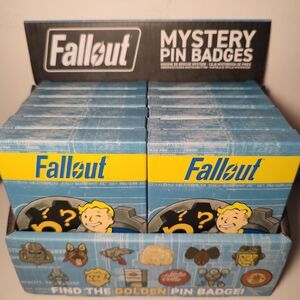 Fallout Mystery Pin Badge Case 12 Boxes Official Bethesda Collectible Figures